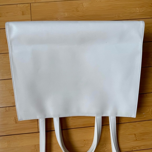 White Telfar Medium Shopping Tote Bag - Picture 10 of 13